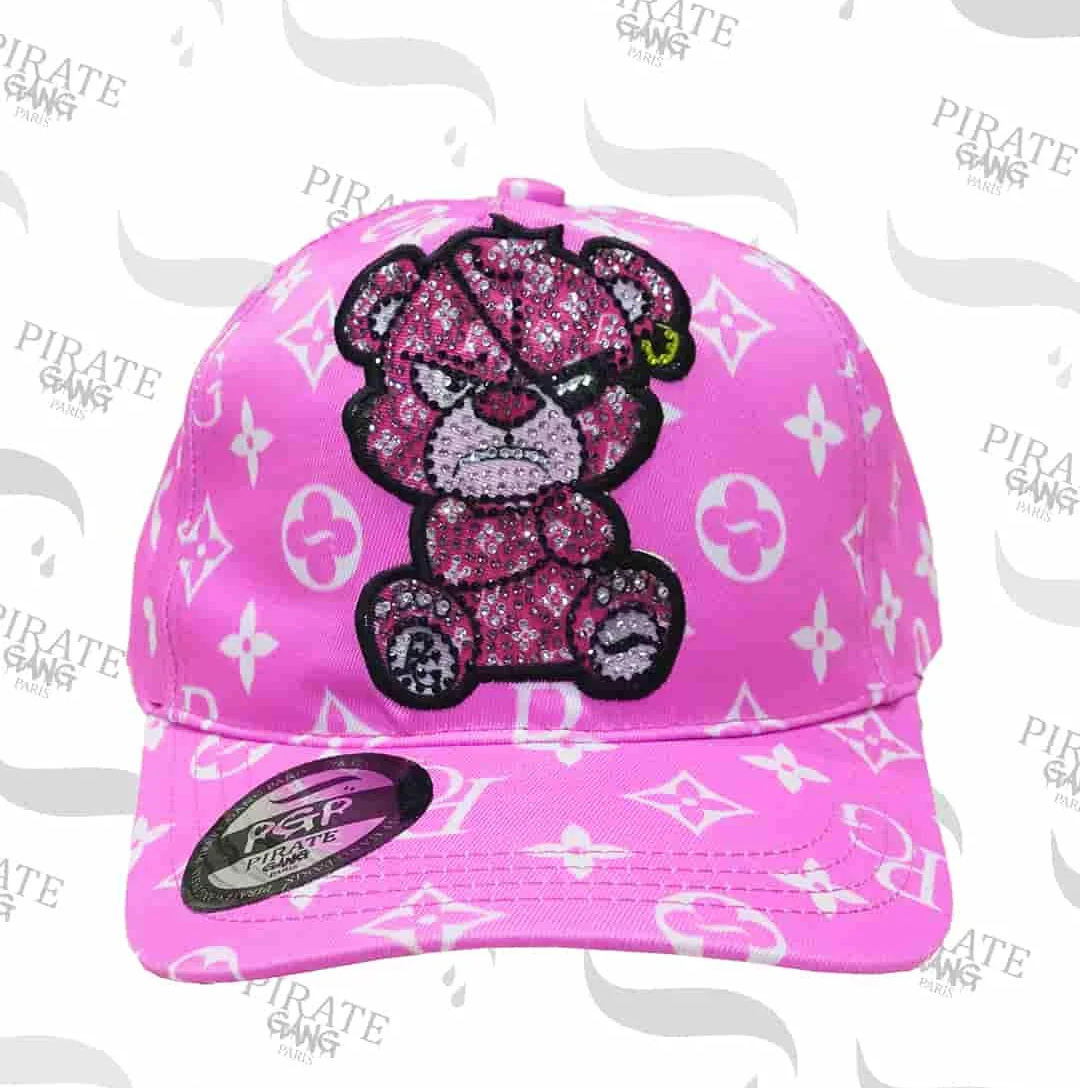 Gorra Rosa Oso Pirata