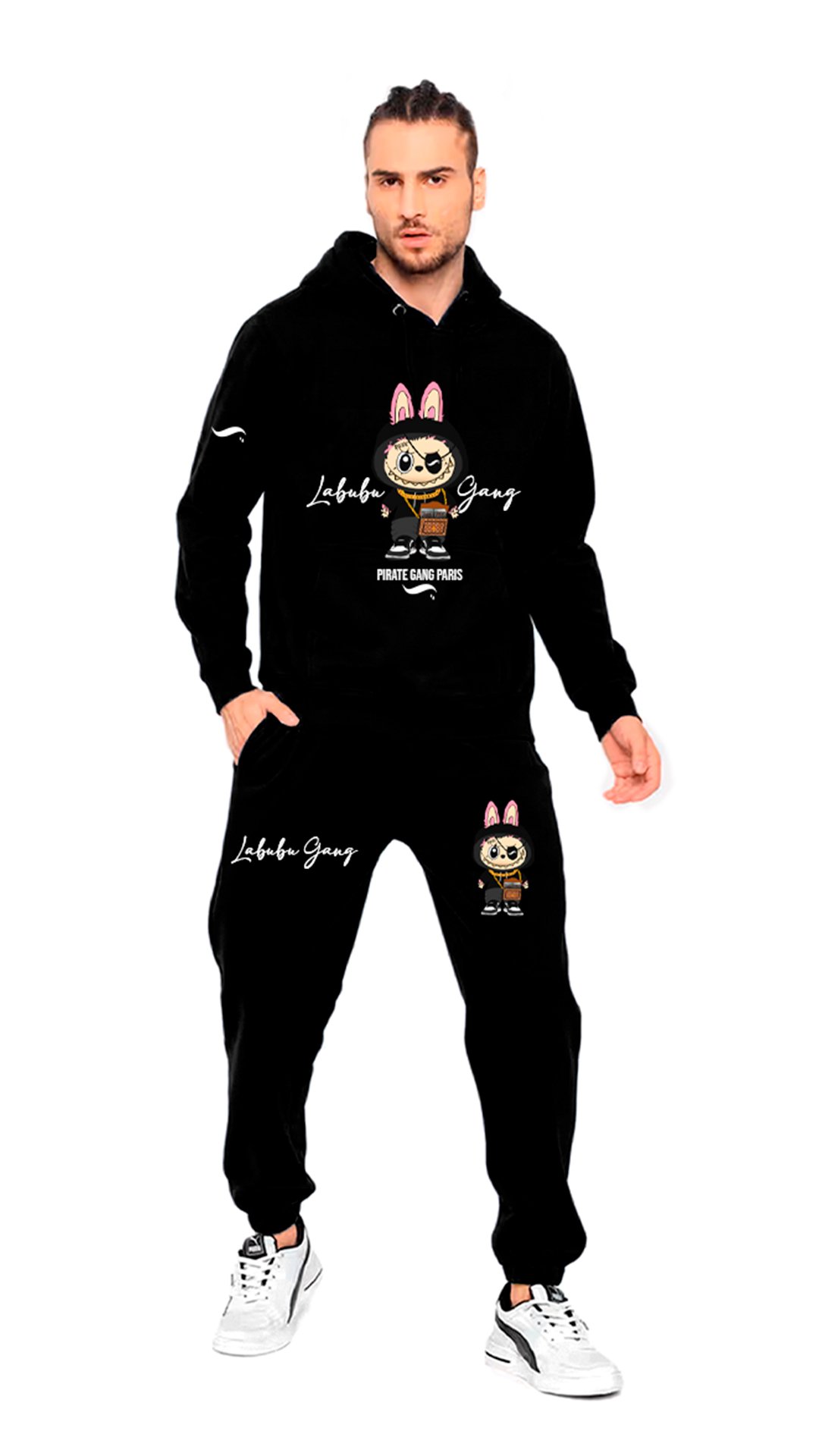 CONJUNTO PIRATE GANG PÀRIS NEGRO LABUBU