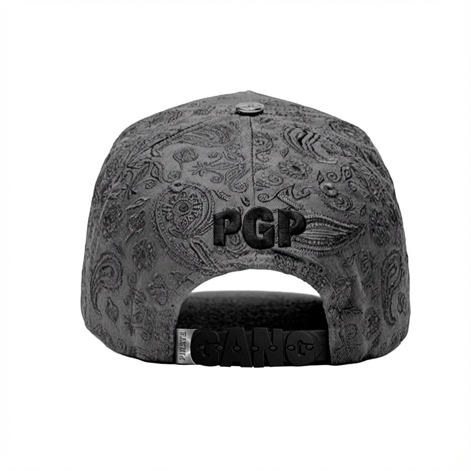 Gorra Pirate Gang París Gris, Oso con Parche, vista trasera