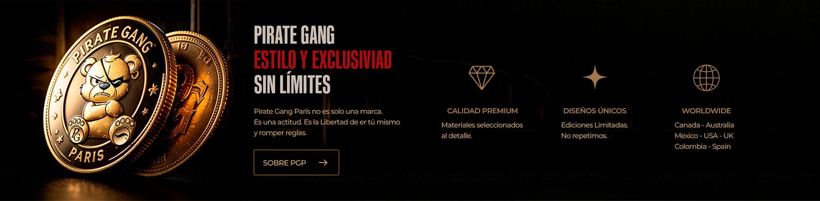 banner pirate gang paris, estilo exclusivo sin limites