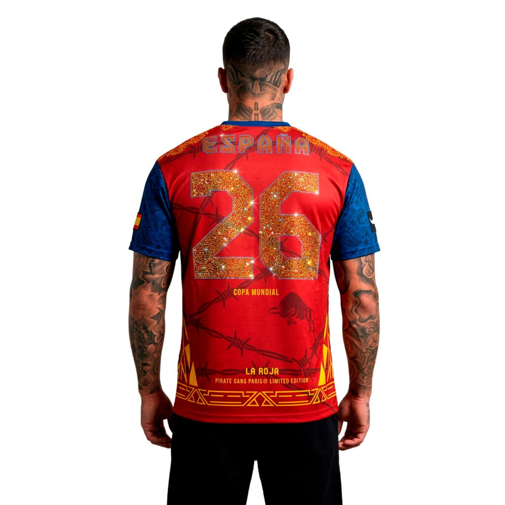 camiseta pirate gang paris roja edición limitada