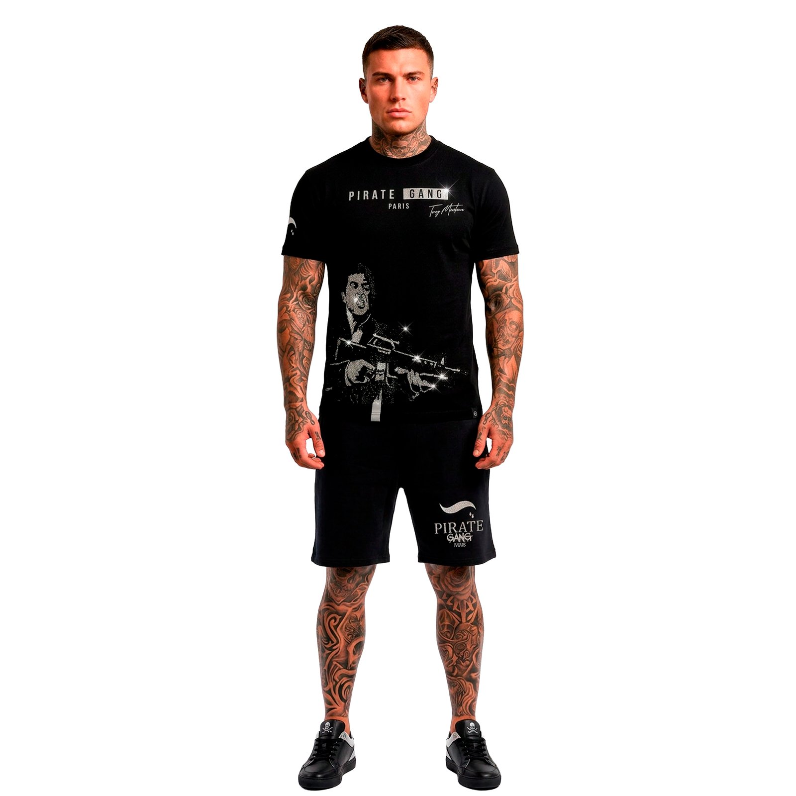 Conjunto de Verano Pirate Gang París Tony Montana Scarface Negro