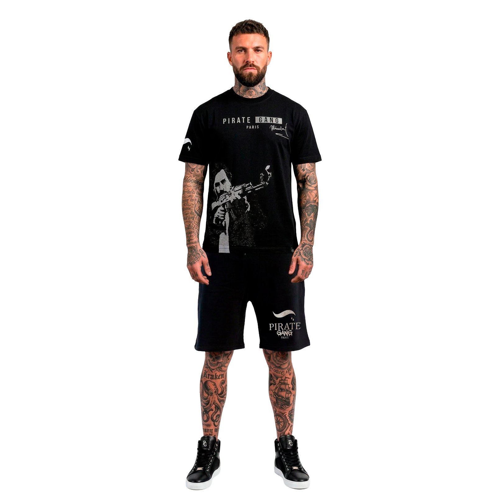 Conjunto de Verano Pirate Gang París Pablo Escobar Negro