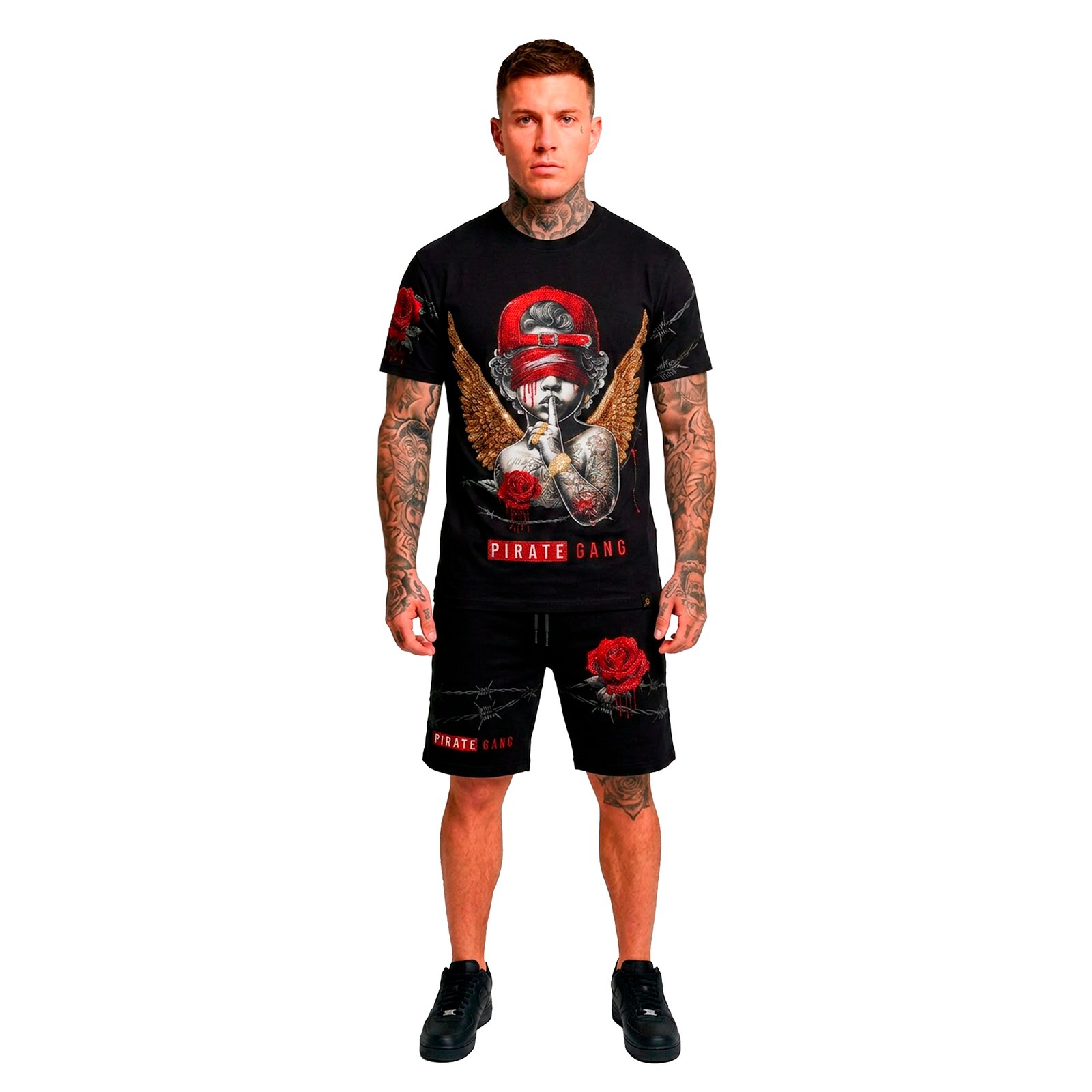 Conjunto de verano Pirate Gang Angel Rojo y Negro