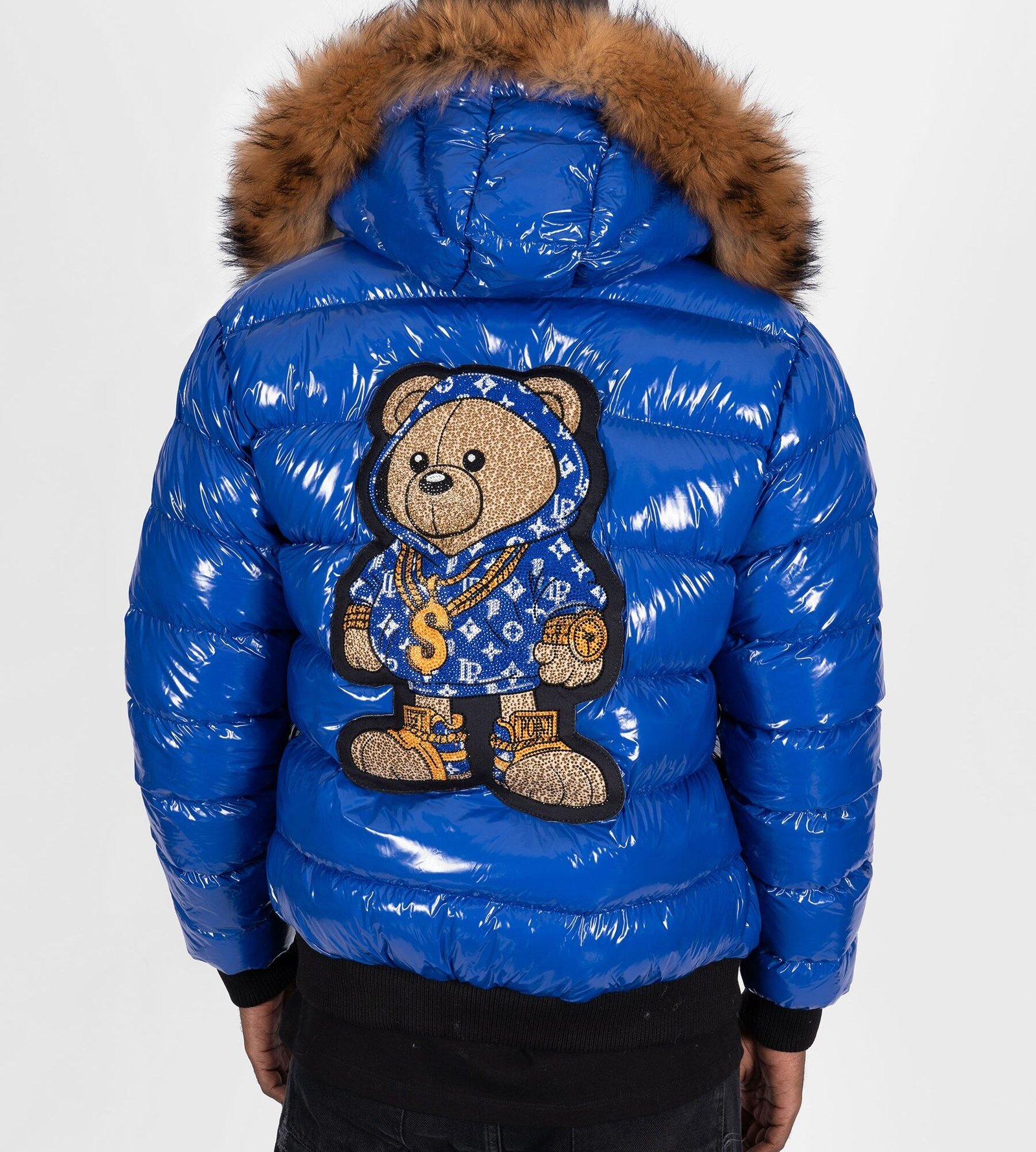 Chaqueta Plumas PGP Oso Azul Cadena - Azul Eléctrico